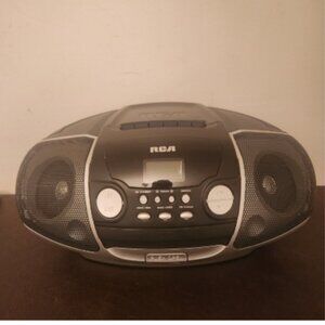 RCA RCD-175B CD Cassette Player Portable AM/FM Radio Mini BoomBox Digital Screen